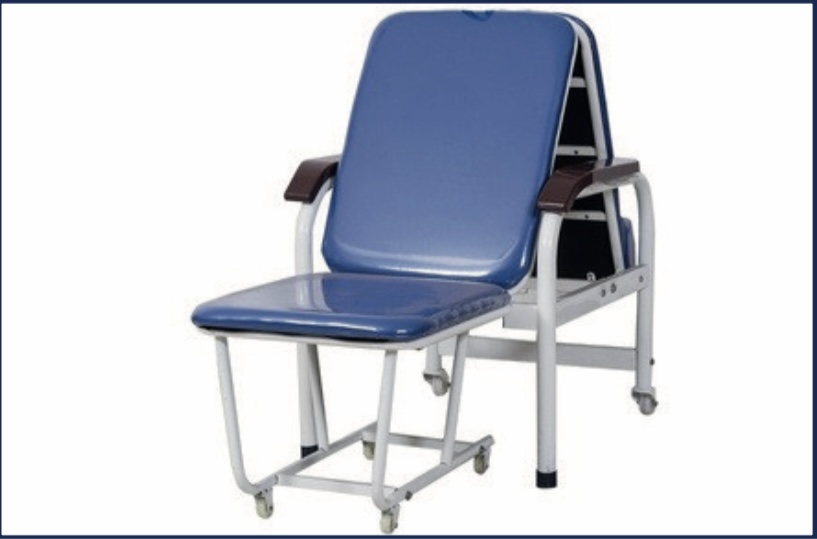 Foldable Attendant Bed — Scanda Enterprises, medical supplies Moosapet Hyderabad